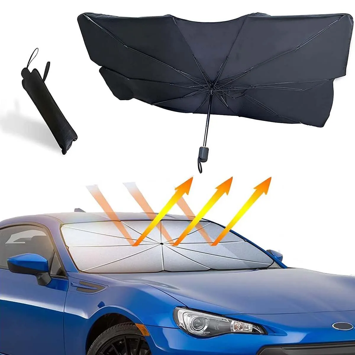 【CA006】Windshield Sunshade Foldable Reflective UV Protection